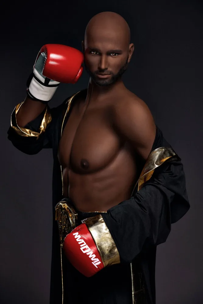 175cm/5ft9 Male TPE Sex Doll – Kevin (Black Skin) view 7