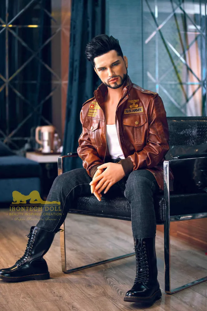 162cm/5ft4 Male Silicone Head Sex Doll – Kevin (Tan Skin) view 1