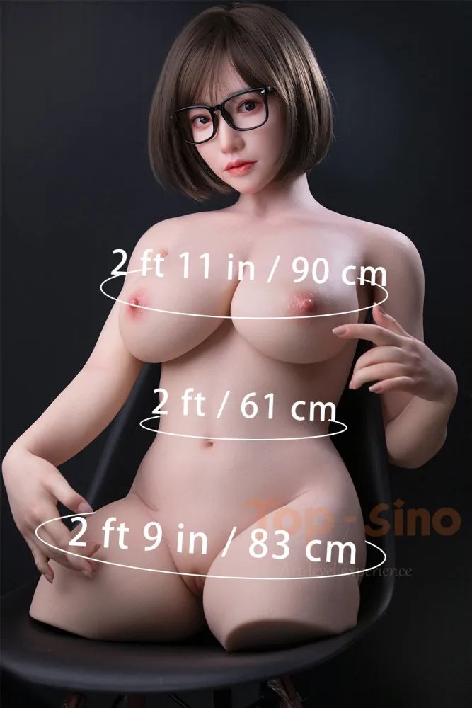 Top Sino 90cm/2ft11 F-cup Torso Silicone Sex Doll – Mimei view 2