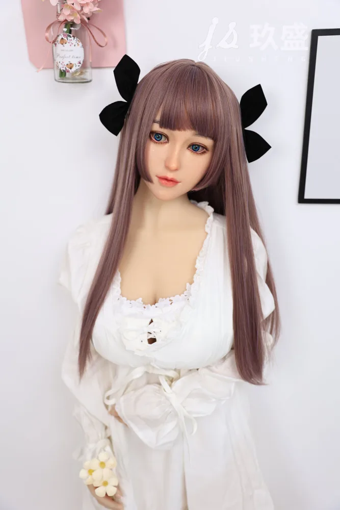 150cm/4ft11 D-cup Silicone Head Sex Doll – Shirley view 1