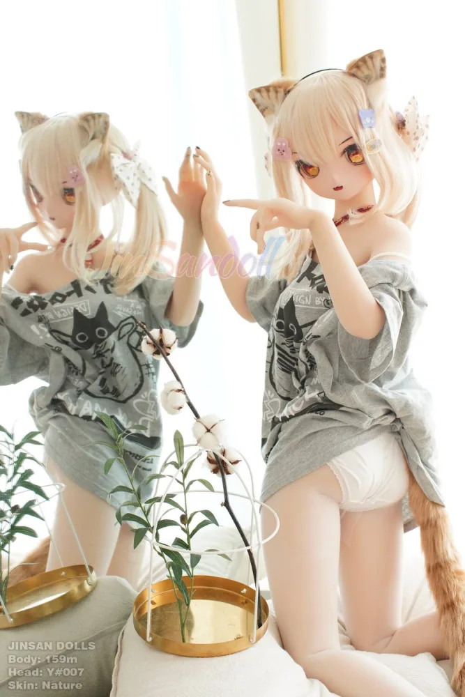 159cm/5ft3 B-cup Anime Sex Doll TPE Body with PVC Head – Y007 view 3