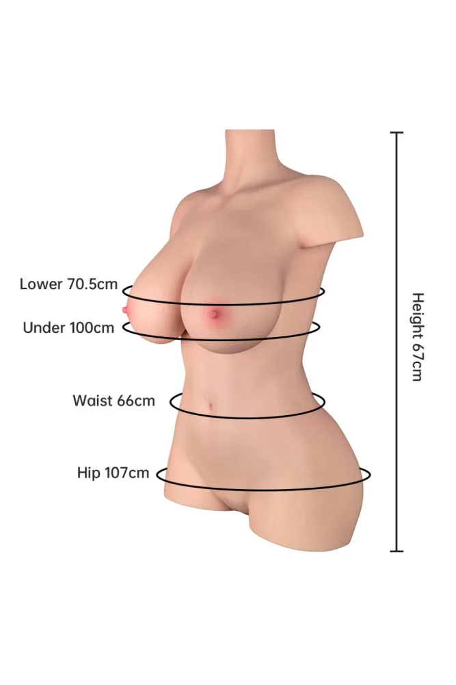56.88LB Most Realistic BBW Silicone Sex Doll For Men – Aubrey (US, CA, EU & AU ONLY) view 2
