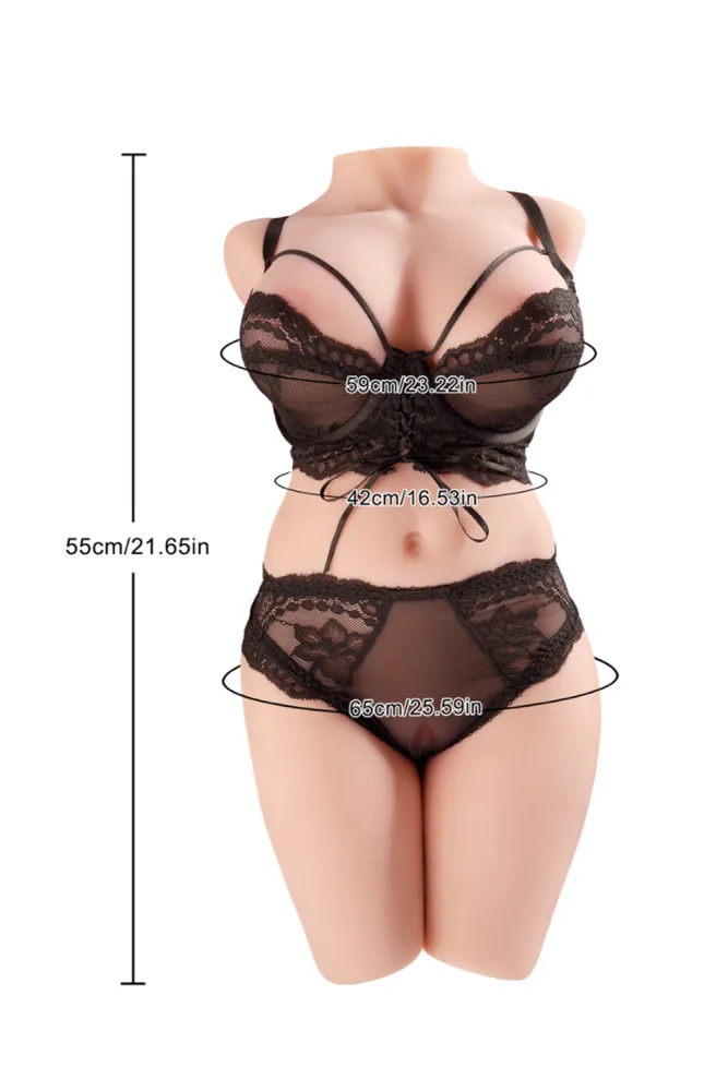 55cm/1ft10 20.3LB TPE Life-size Sex Doll Torso – Maia 2 [In Stock | US Only] view 2