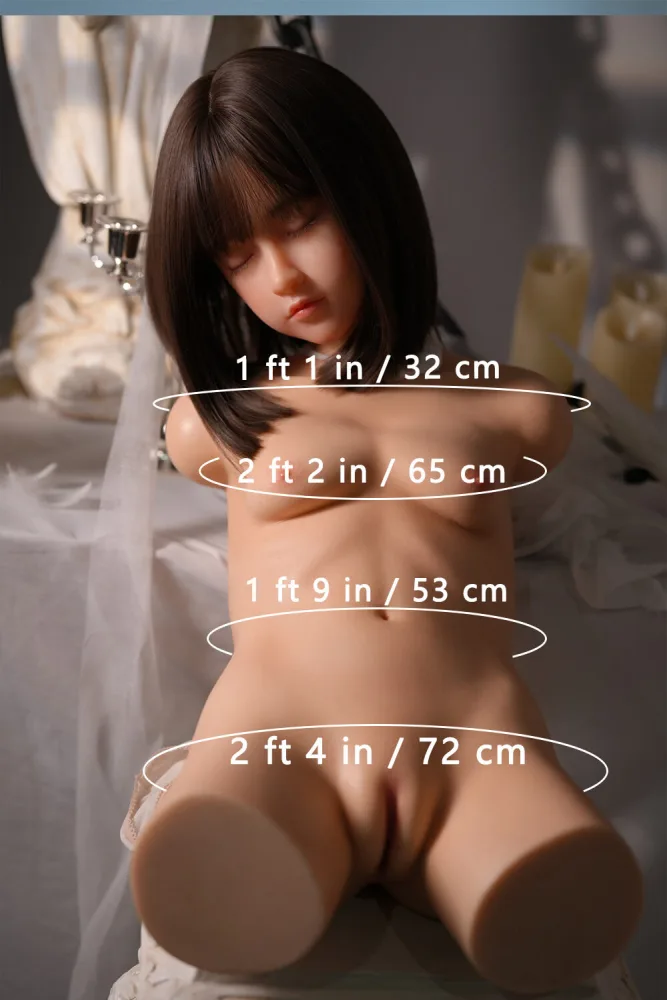61cm/2ft Silicone Life-size Sex Doll Torso – Riko view 2