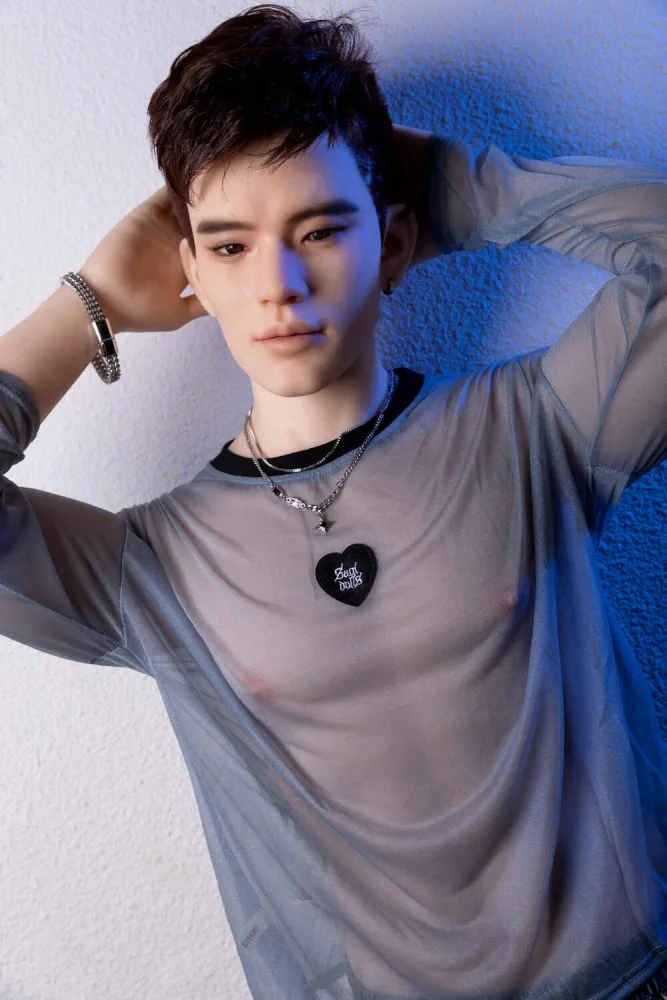 177cm/5ft10 Male Silicone Sex Doll – Jin view 1