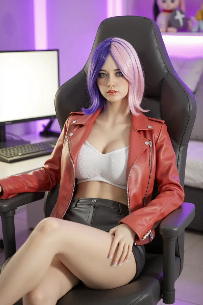 159cm/5ft3 O-cup Silicone Head Sex Doll – Rella Mallen view 6