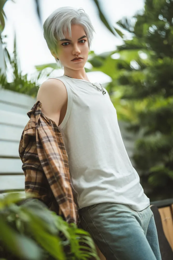 162cm/5ft4 Male Silicone Sex Doll – Head L2 view 8