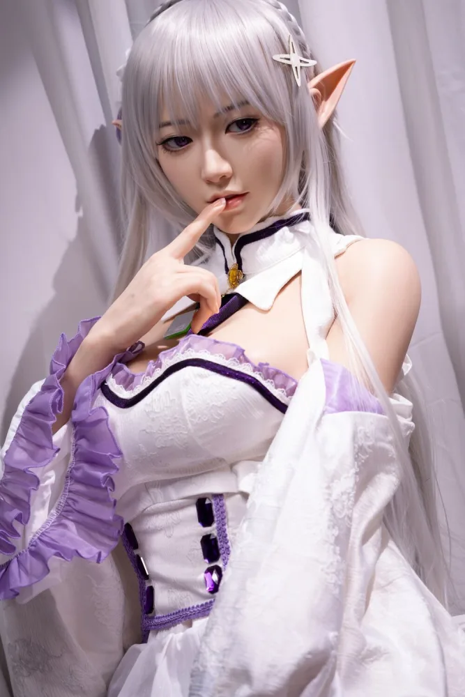 [Exclusive] 148cm/4ft10 Elf Anime Silicone Sex Doll – Emilia