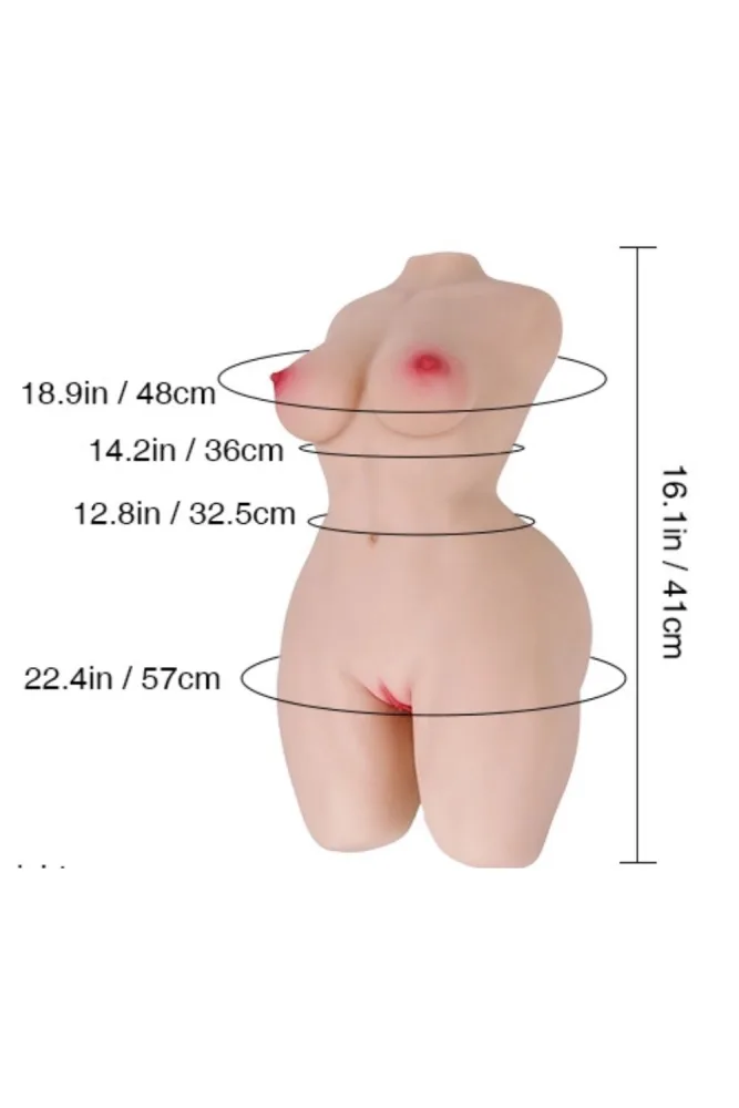 41cm/1ft4 11LB Muscular Mini Affordable Sex Doll – Hannah Mini (US, CA & EU-Only) view 2