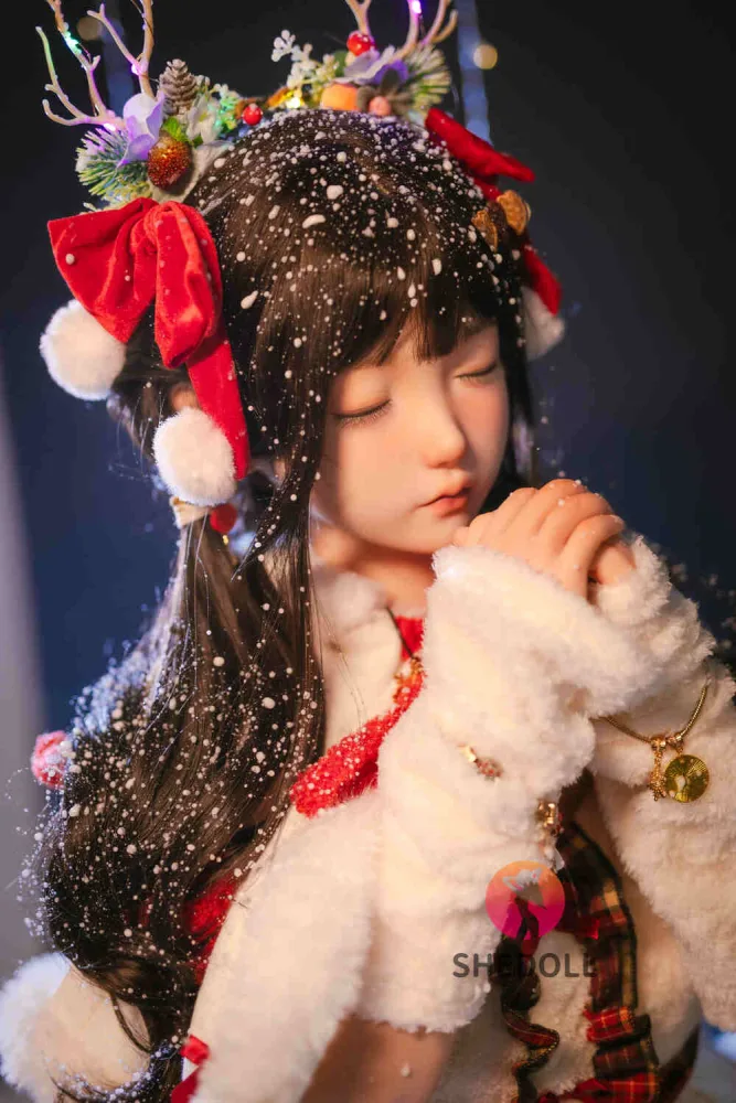 148cm/4ft10 C-cup Silicone Head Sex Doll – Beizhi (Closed-Eye Version) view 3