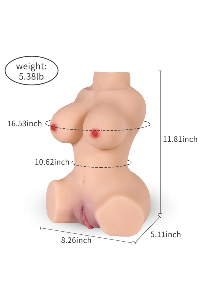 30cm/12in 5.38LB TPE Mini Sex Doll Torso – Xiaomei [In Stock | US Only] view 2