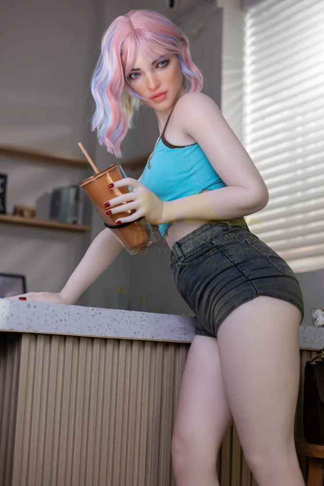 162cm/5ft4 A-cup Silicone Head Sex Doll – Heidi view 8