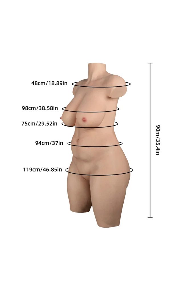 91.93LB Life Size Sex Doll Big Booty Sex Doll Silicone Sex Doll BBW – Mega Olivia (US, CA & EU ONLY) view 2