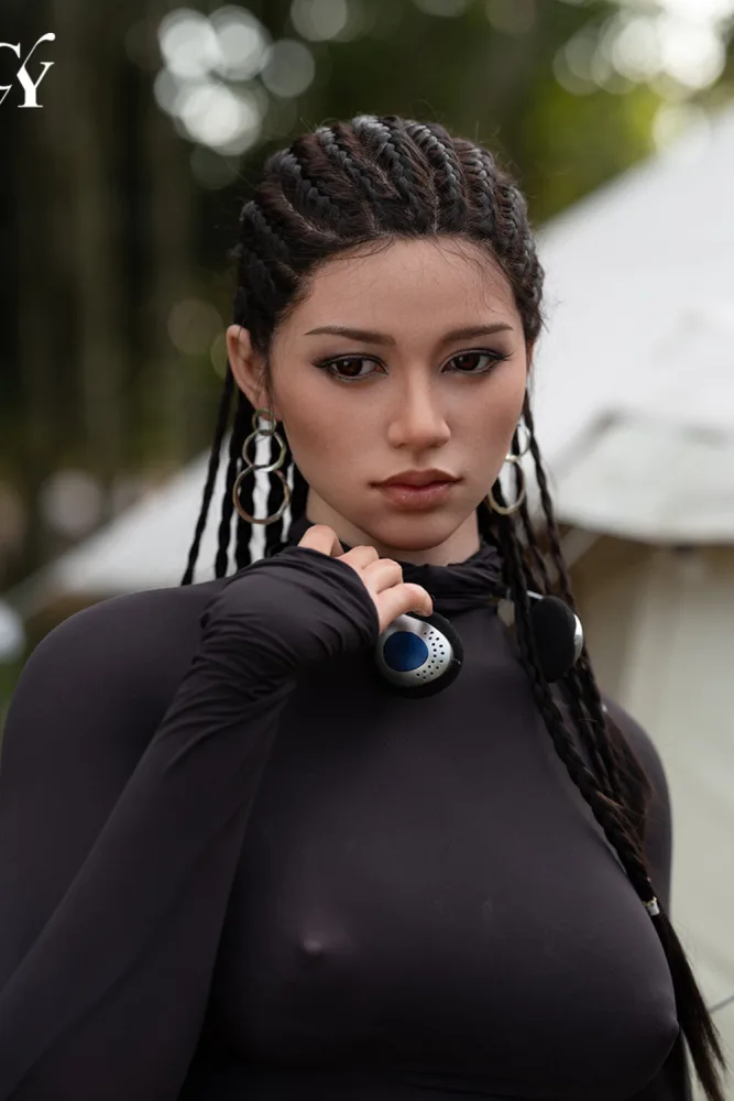 170cm/5ft7 D-cup Silicone Head Sex Doll – Amber view 7