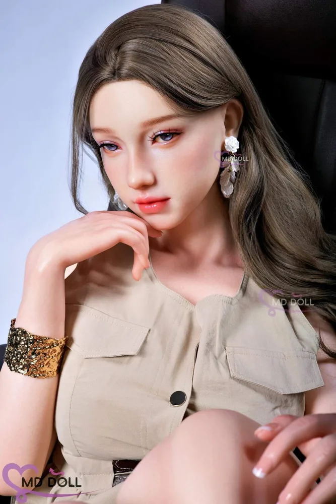 166cm/5ft5 F-cup Silicone Sex Doll – Sandy view 3