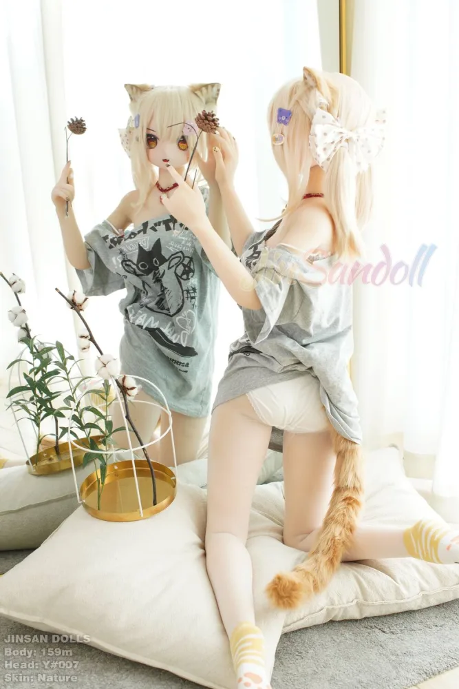 159cm/5ft3 B-cup Anime Sex Doll TPE Body with PVC Head – Y007 view 4